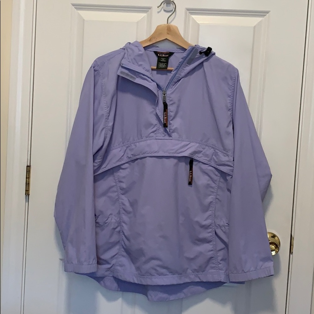 Lilac vintage LL Bean pullover windbreaker
